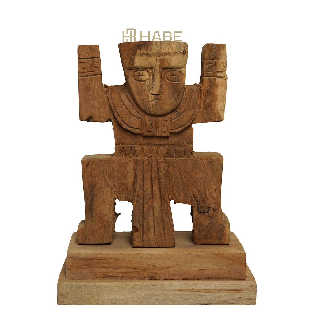 Statue Teak Wood 20x11.5x26 cm Natural