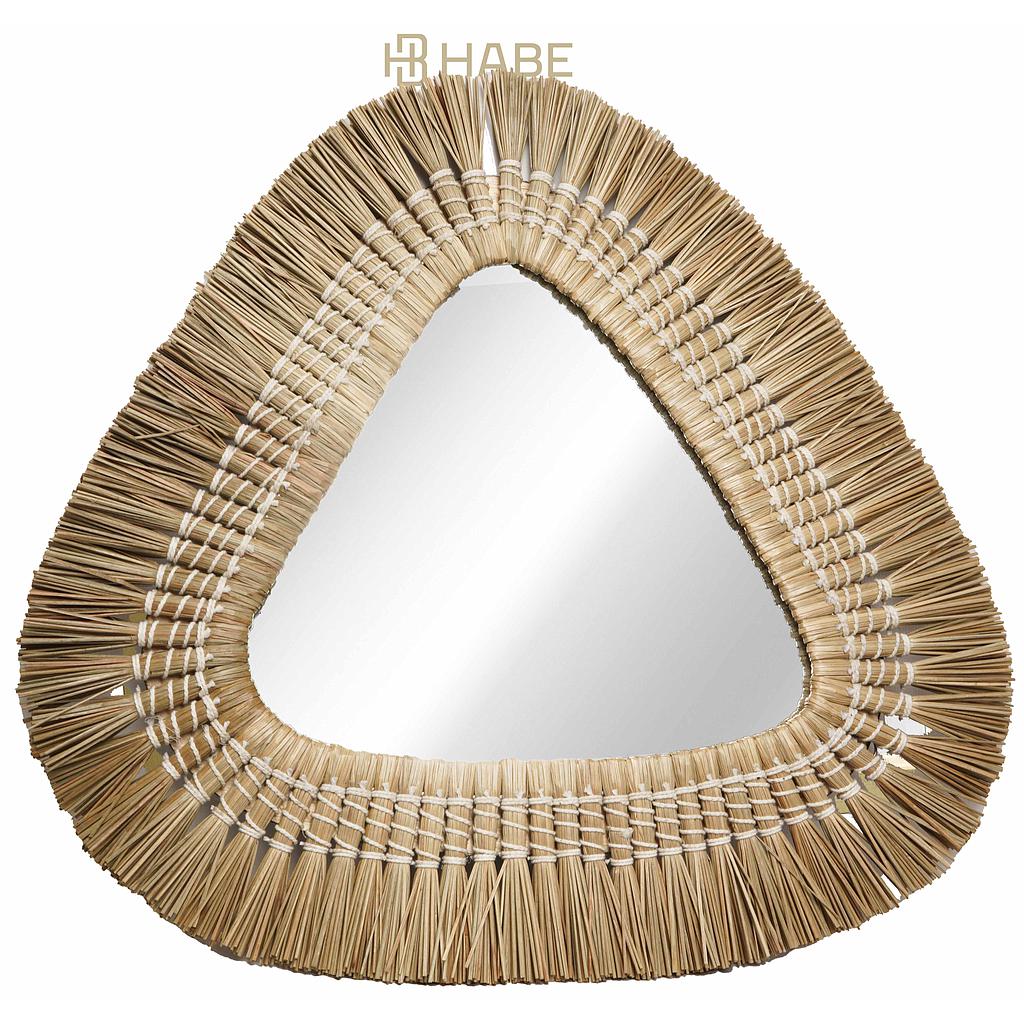 Mirror Pandan 61x61x3 cm Natural