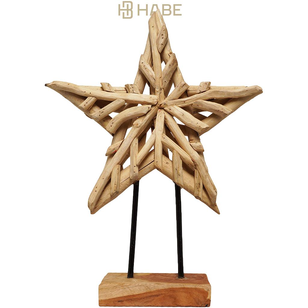 Branch Star on Stand Natural
