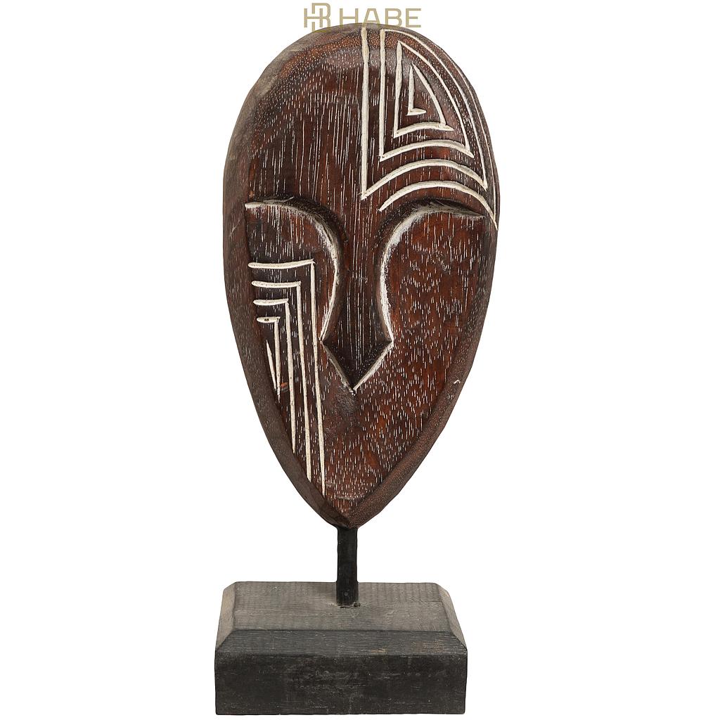 Mask Wood 13x9,5x34 cm Brown