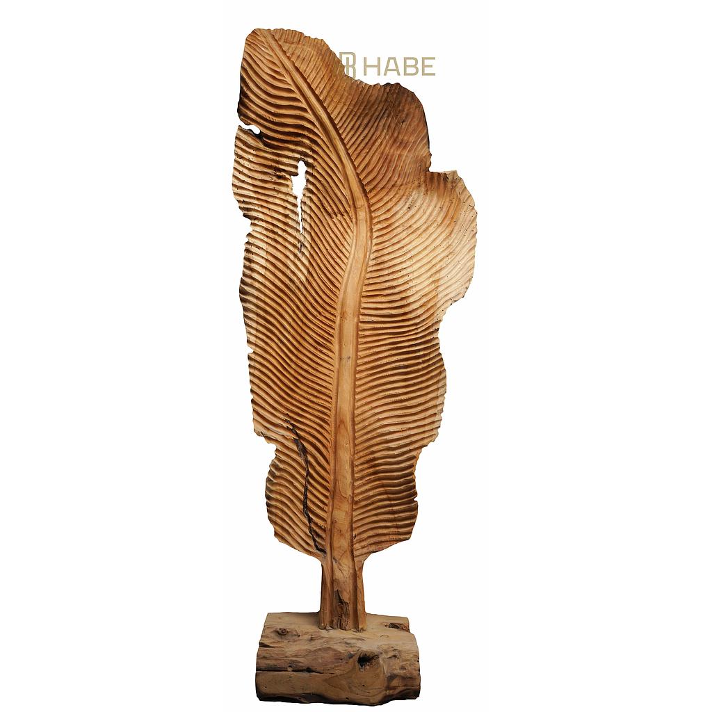 Teak Leaf on Foot 45x18x110 cm Natural
