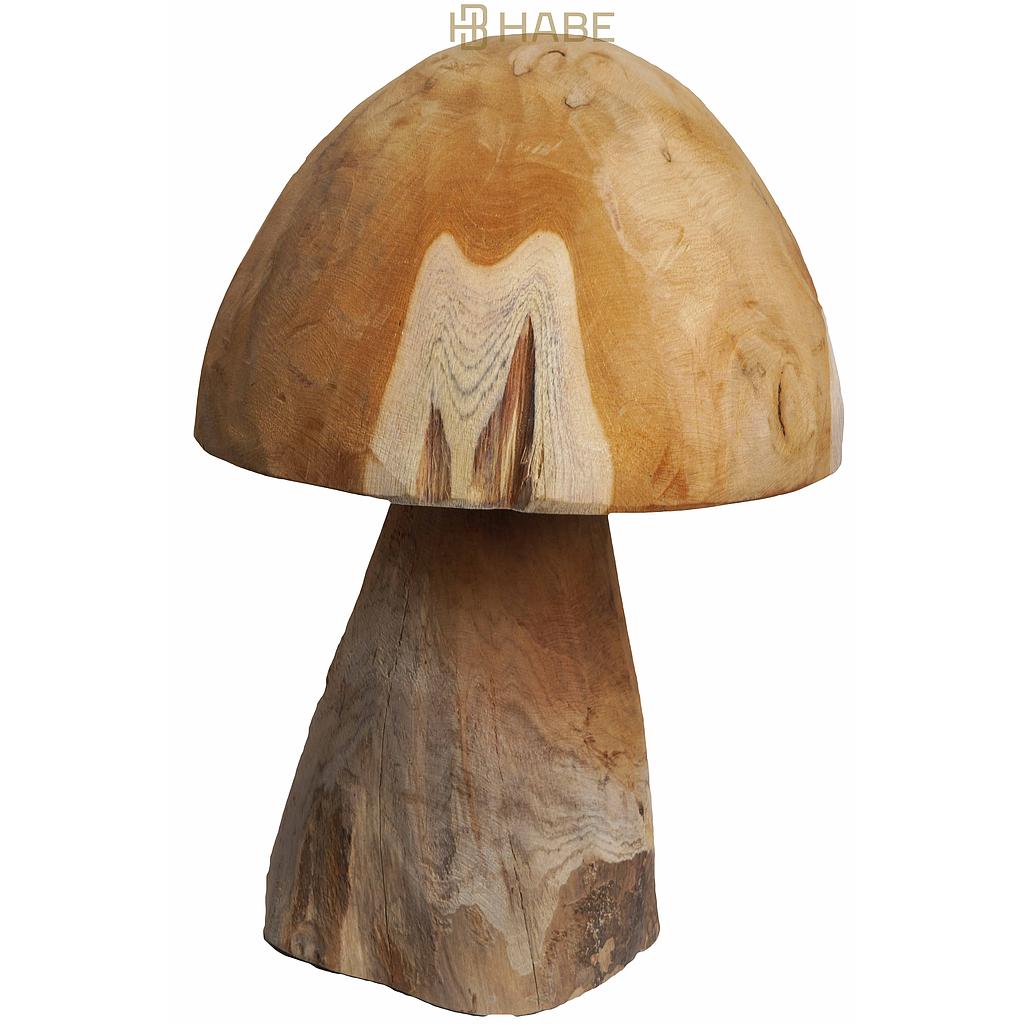 Teak Mushroom 23x23x35 cm Natural