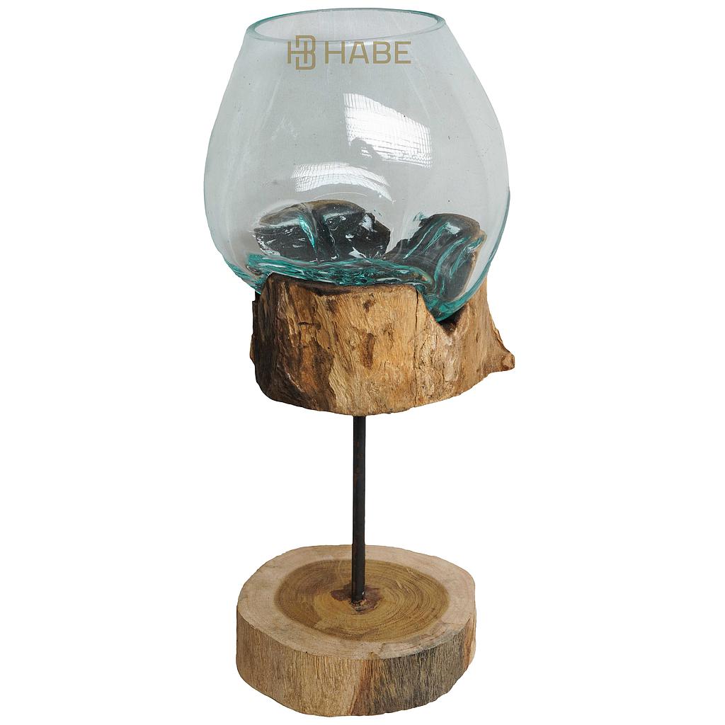 Root Glass 20x20x38 cm Natural