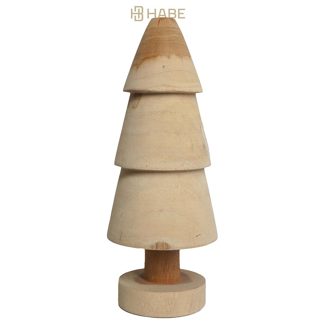 Xmast Tree 8x8x20 cm Natural
