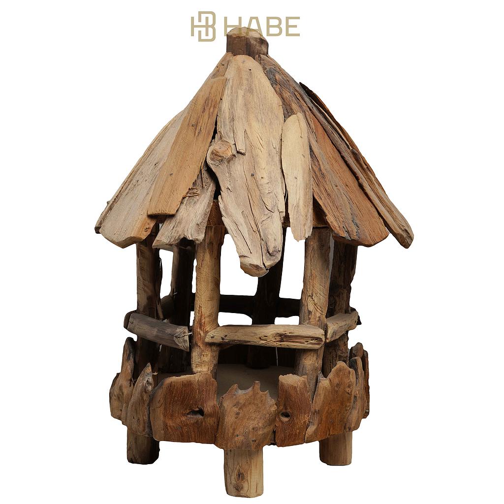 Hexagonal House 24x24x34 cm Natural