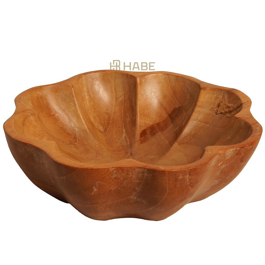 Bowl Teak 19x19x6 cm Oiled/Waxed