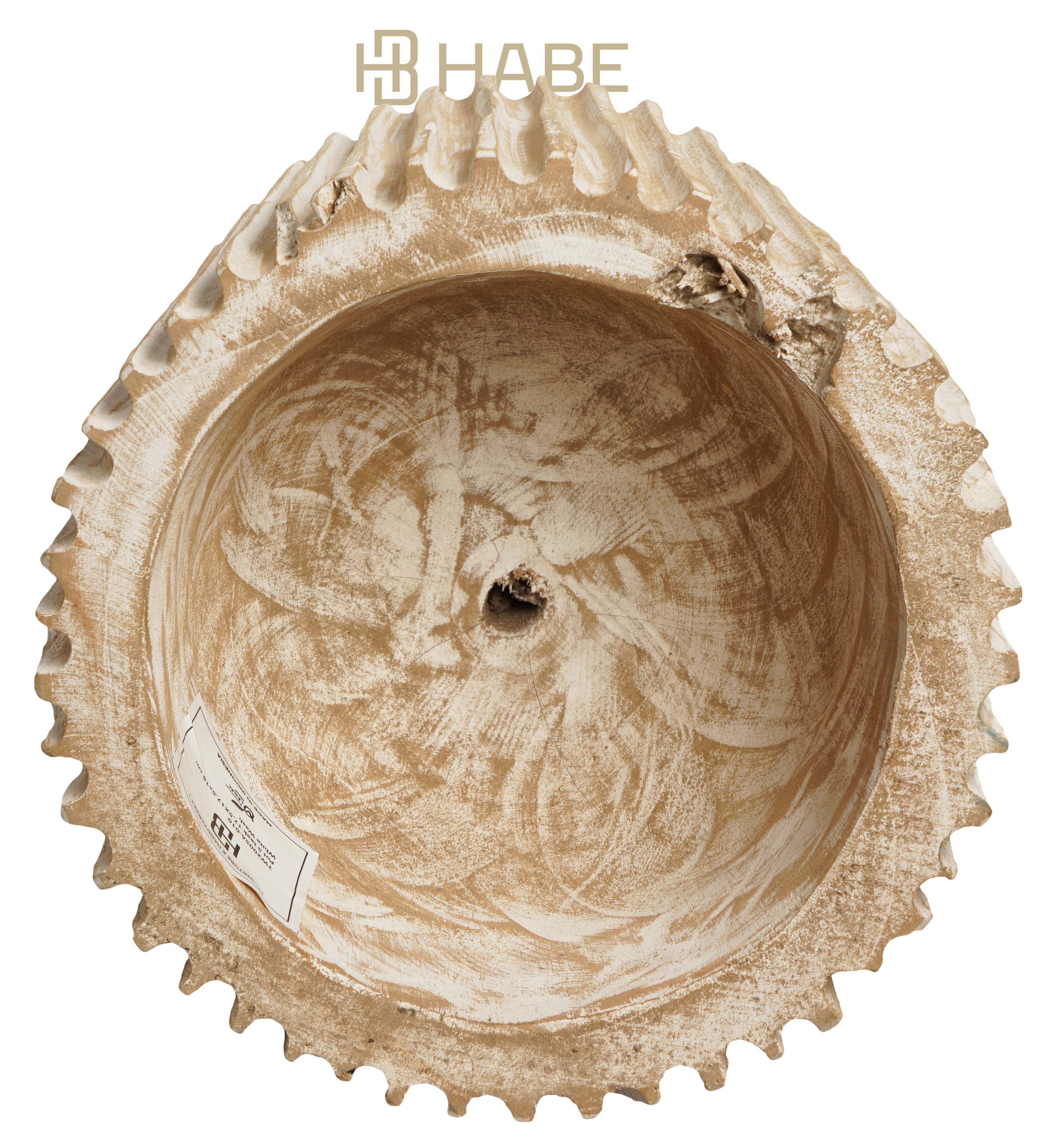 Pot S teak 17,5X17,5x18 cm White wash