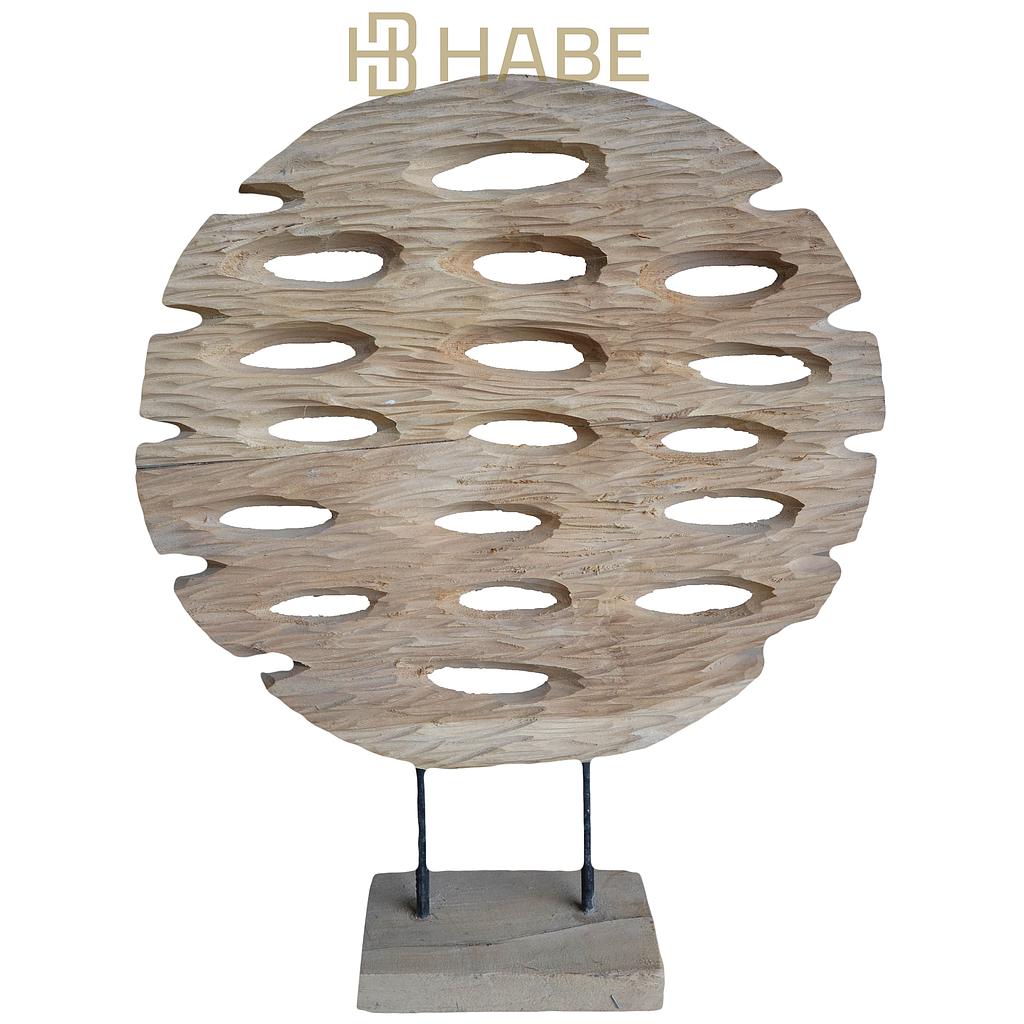Teak Carved Ornament 28x10x40 cm Natural