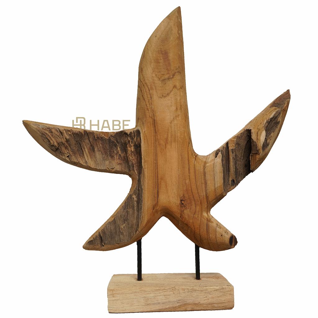Star fish on stand S 28x10x40 cm Natural
