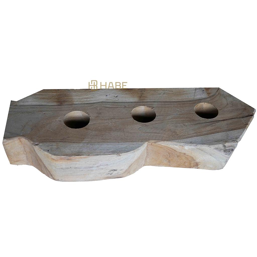 Wine Bottle Holder S 38x15x6 cm Natural