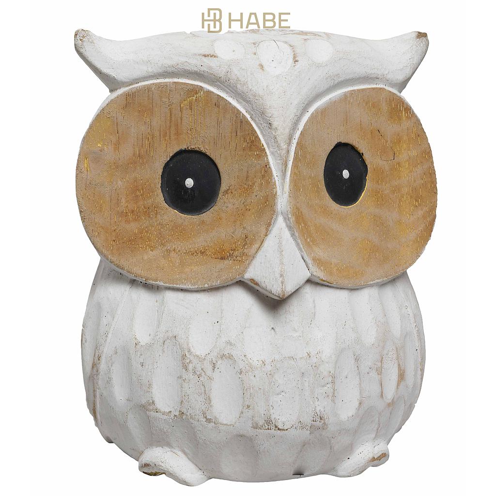 Owl L wood 12x11.5x16 cm 1pc mix box A/2