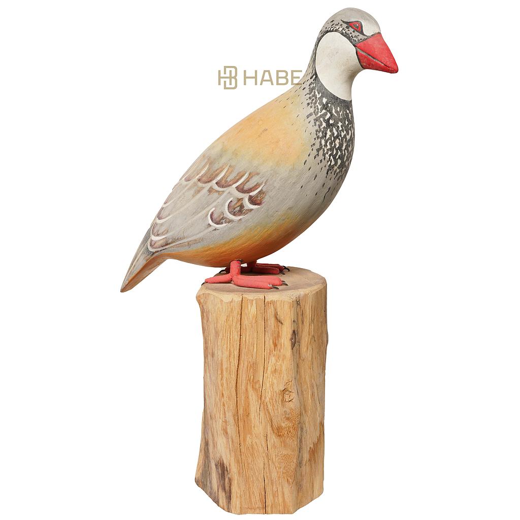 Bird on Stand Wood 24x12x24 cm Multi