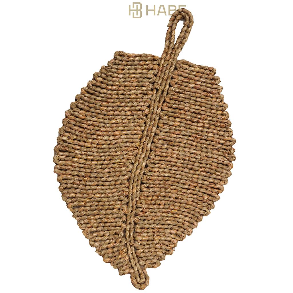 Leaf Handycraft Hanging 56x36x2 cm Natural