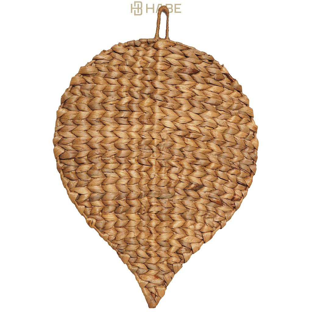 Leaf Water Hyacinth Hanging 54x37x1 cm Natural