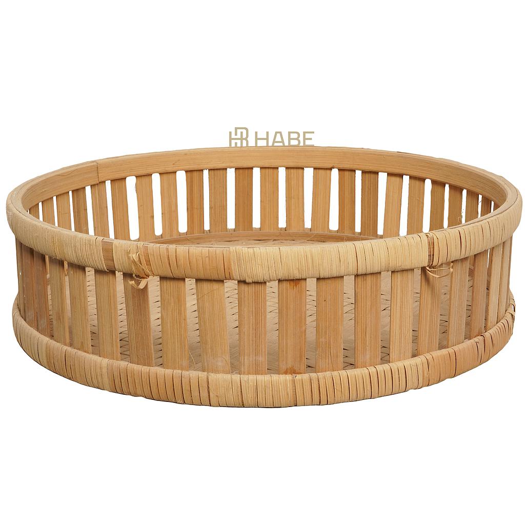 Plate Rattan Edge A 35x30x10 cm Sl3 Natural