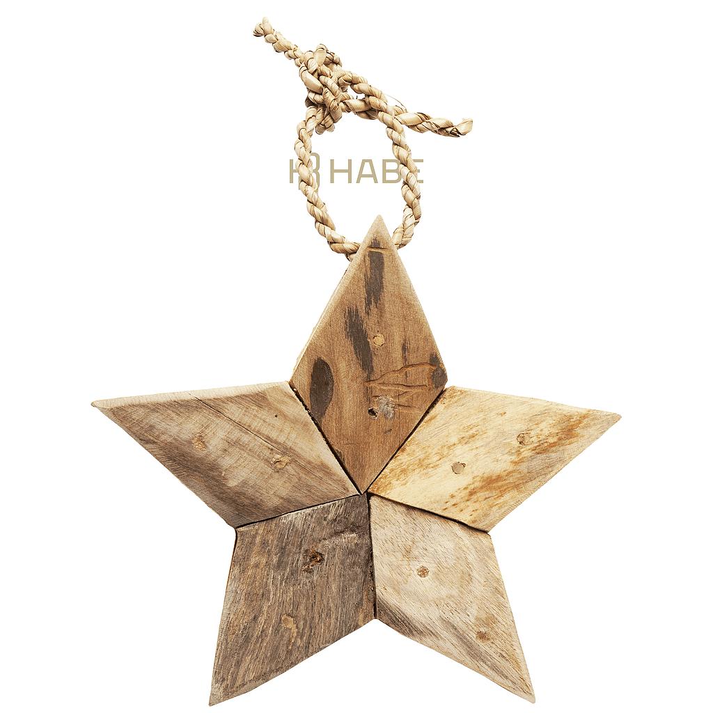 Hanger Star Teak Natural
