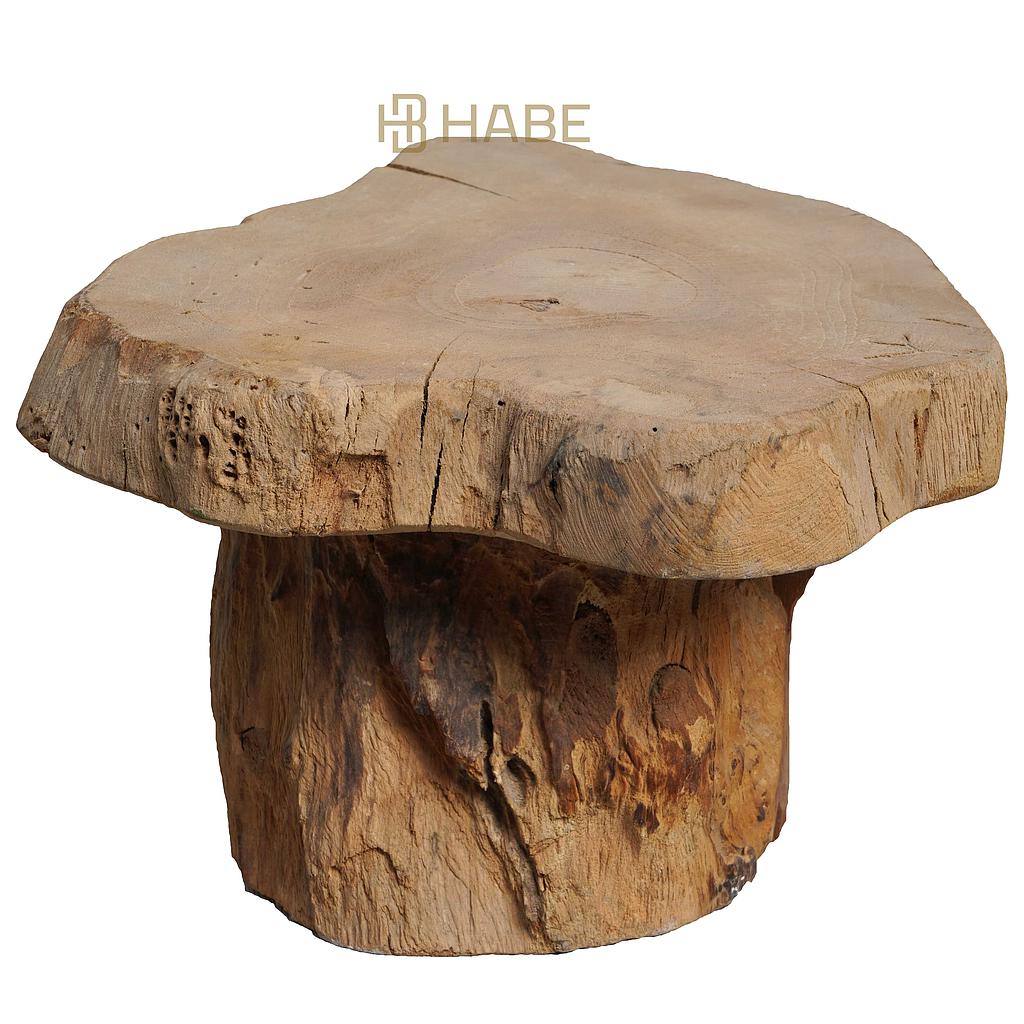 Teak Mushroom Slice on Top Natural