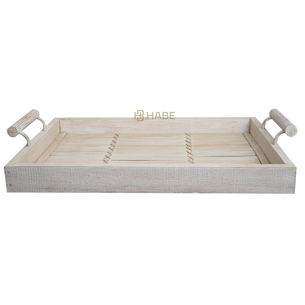 Tray Bamboo A 50x33,5x6 cm White Aash