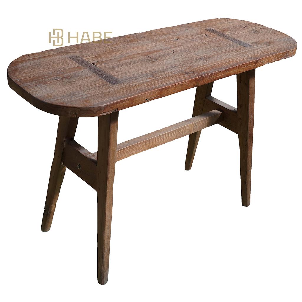 Recycle Wood Bar Table Long 116x43x75 cm Natural