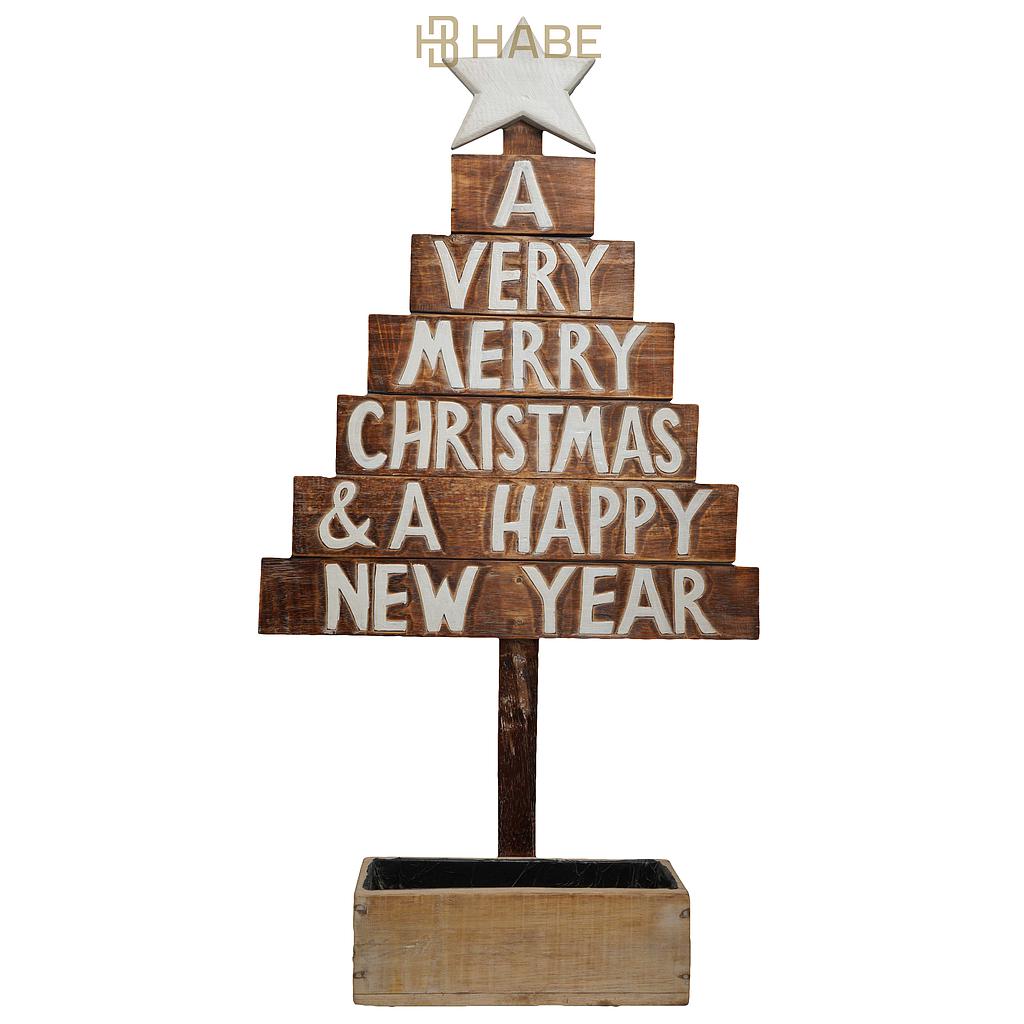 Christmas Tree Planter Wood 49x15x90 cm Mix