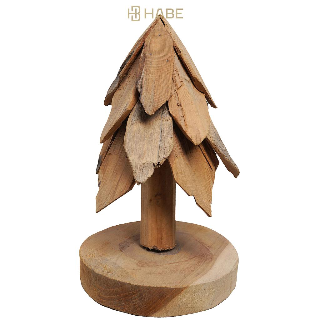 Christmas Tree with Stand Circle 13x13x23 cm Natural