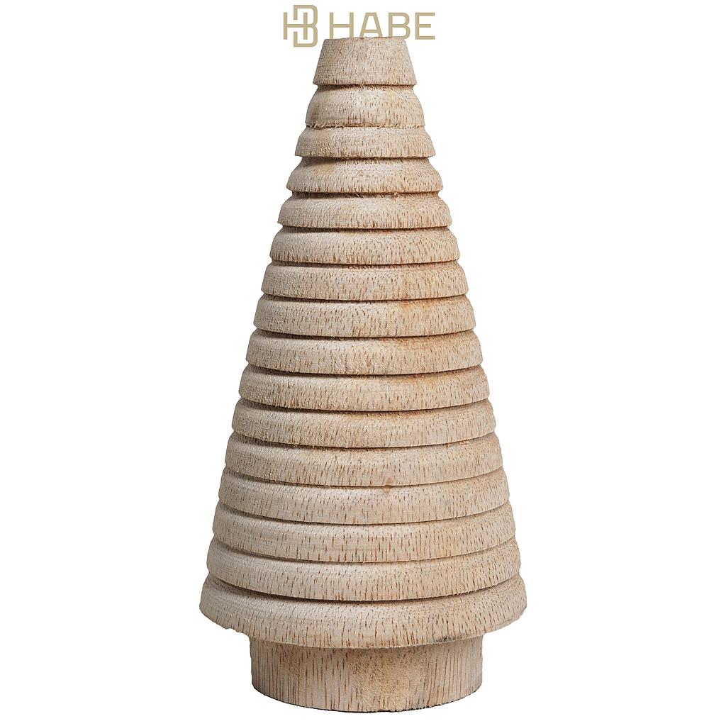 Xmast Tree 9x9x20 cm Natural
