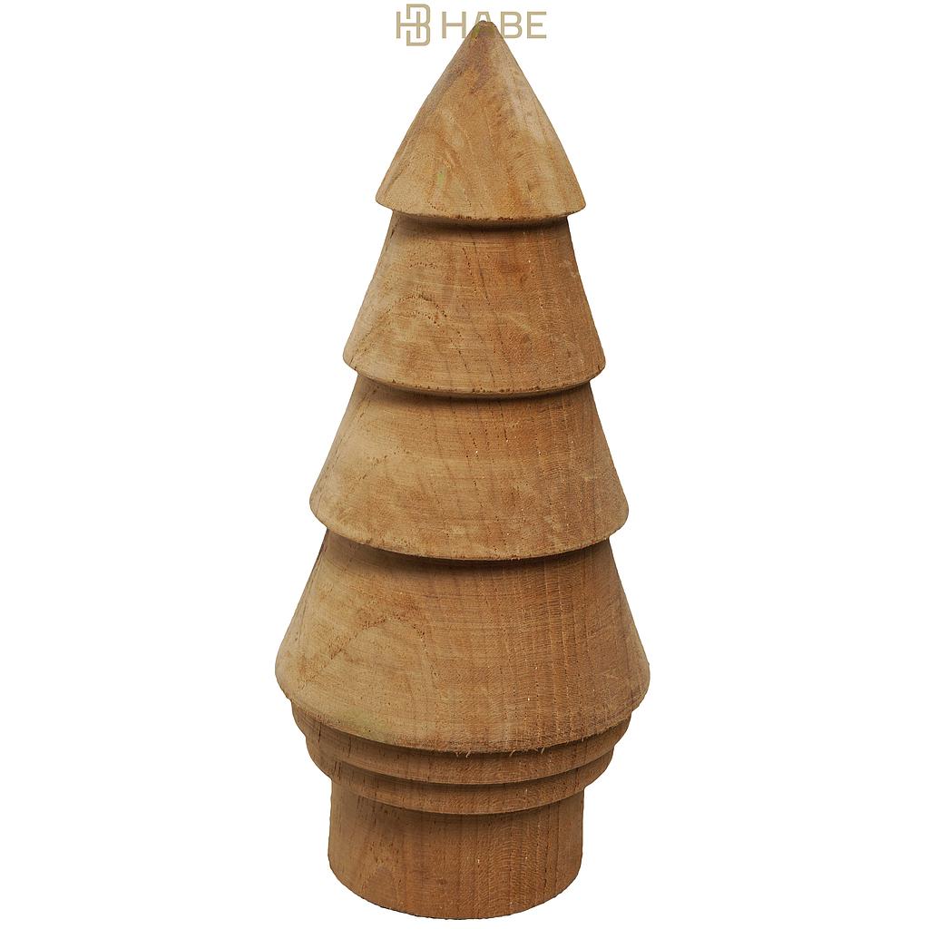 Xmast Tree 9x9x20 cm Natural
