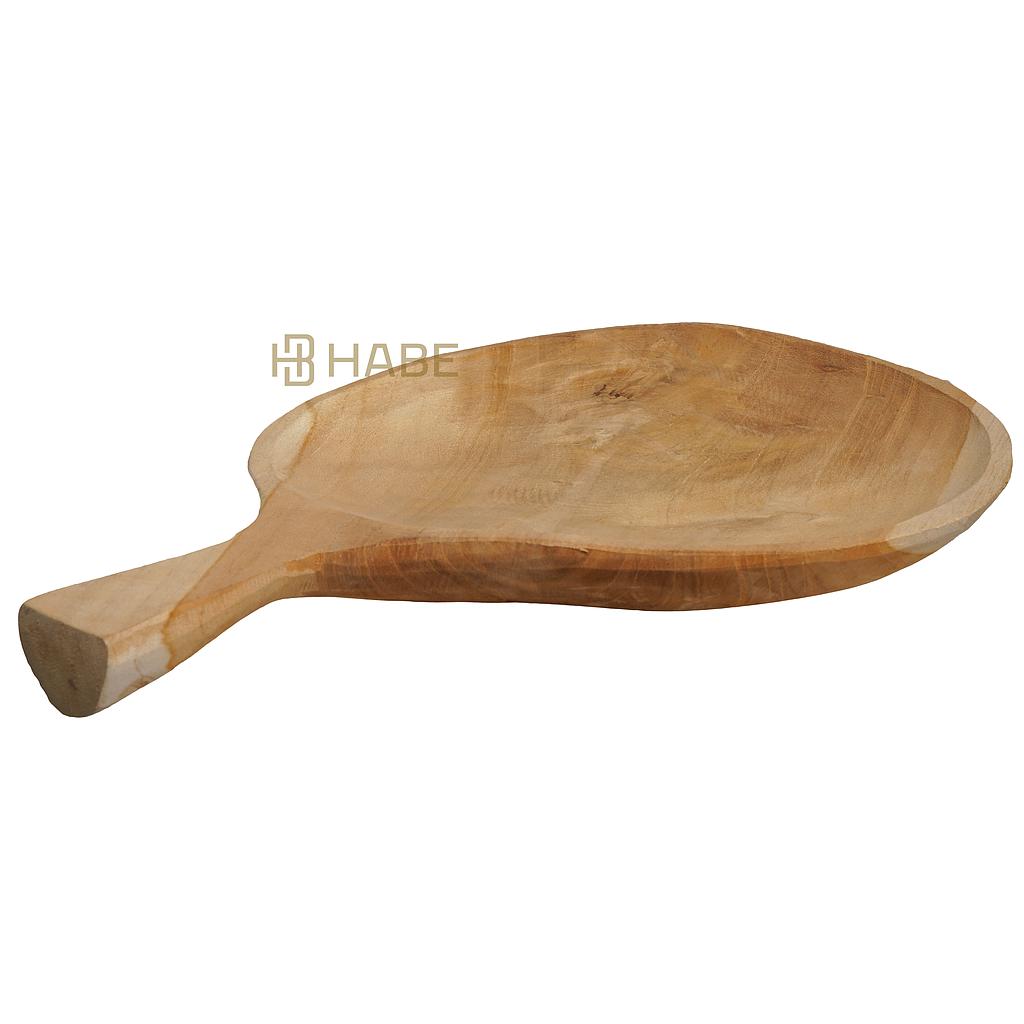 Plate with Handle 30x20x3 cm Natural