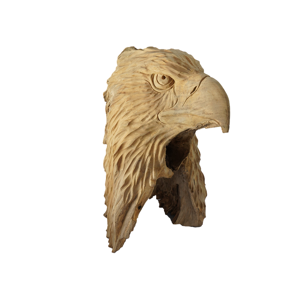 Eagle deco  50x35x55cm Natural