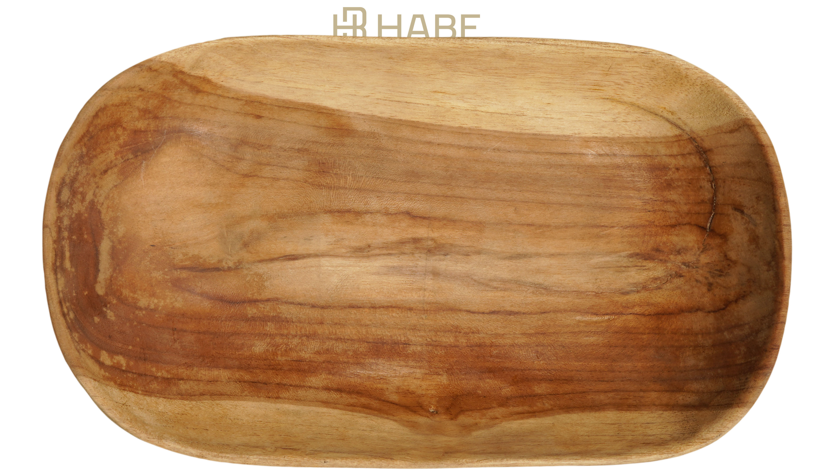 Teak Plate Oval 27x15x4cm