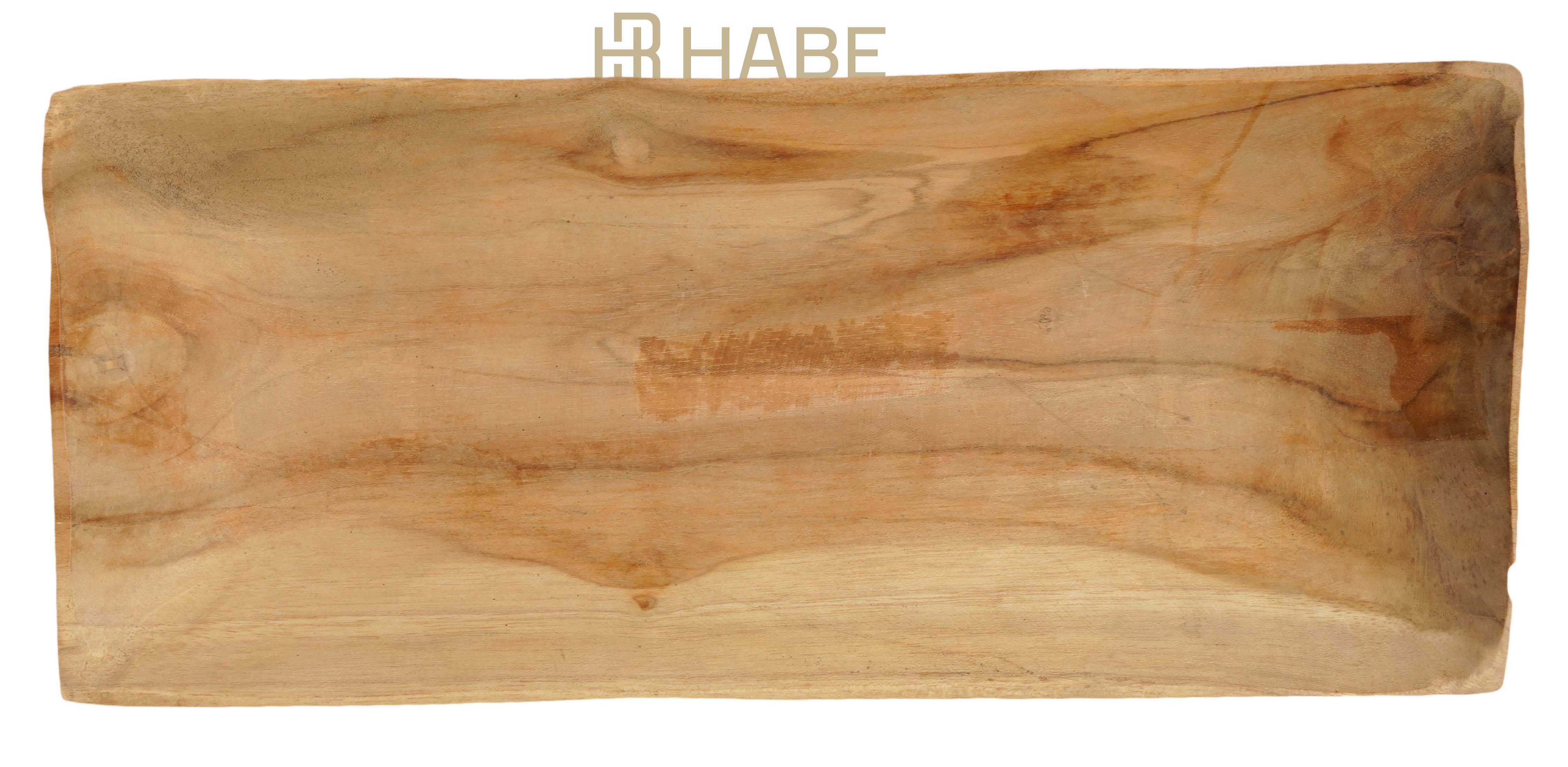 Teak Tray Rectangular Waxed Natural