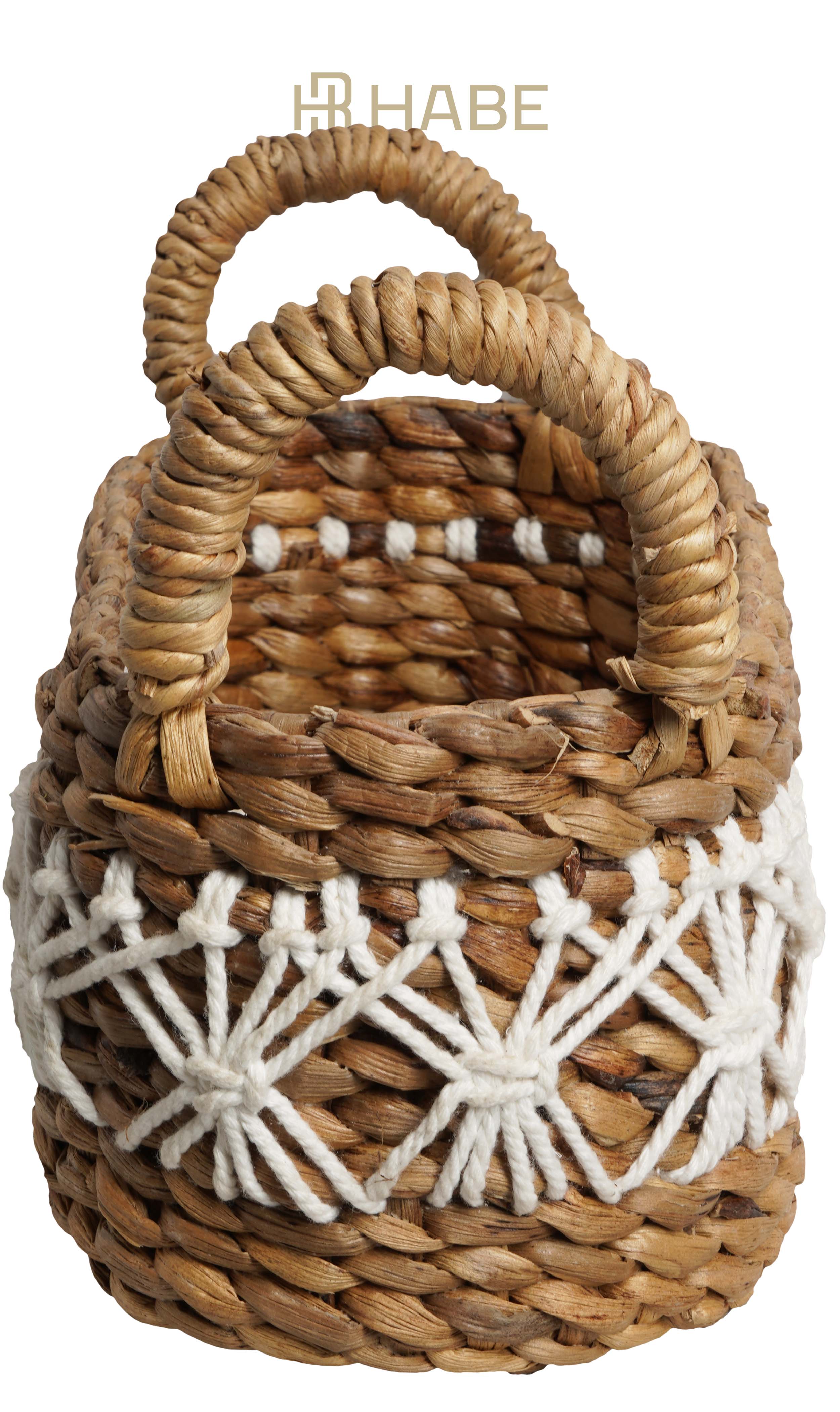 Water Hyacinth Basket 30x15x17 cm Natural